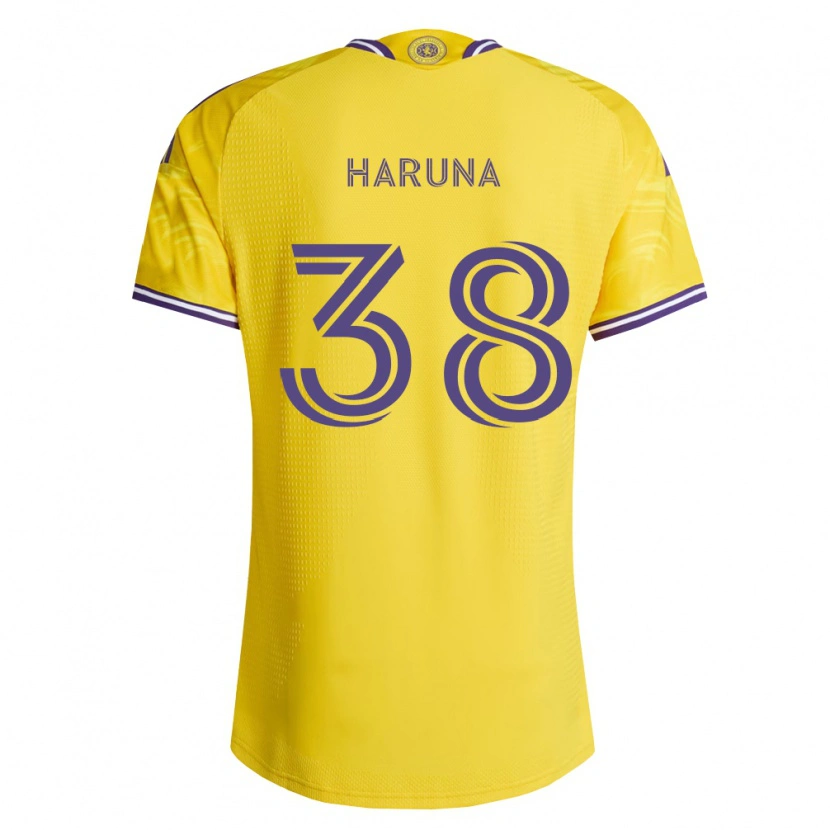 Danxen Mujer Camiseta Issah Haruna #38 Amarillo Morado 2ª Equipación 2026/27 La Camisa México