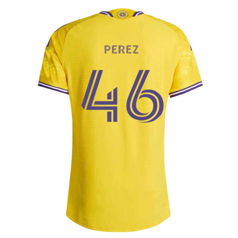 Danxen Mujer Camiseta Franco Pérez #46 Amarillo Morado 2ª Equipación 2026/27 La Camisa México