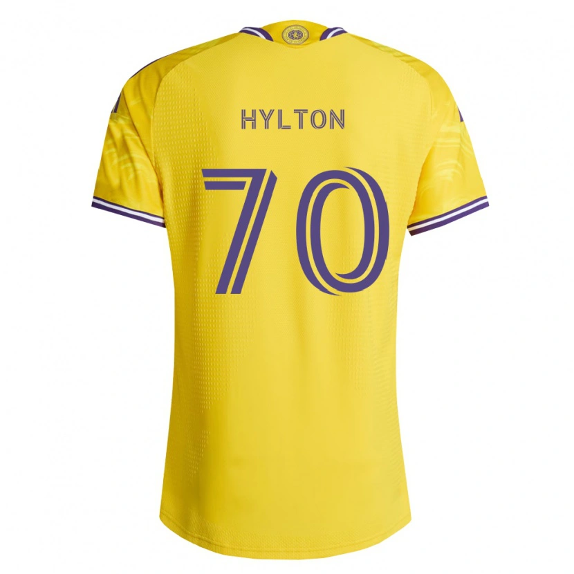 Danxen Mujer Camiseta Justin Hylton #70 Amarillo Morado 2ª Equipación 2026/27 La Camisa México