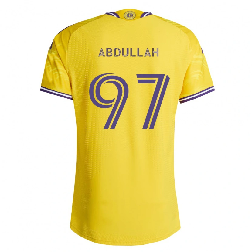 Danxen Mujer Camiseta Majed Abdullah #97 Amarillo Morado 2ª Equipación 2026/27 La Camisa México
