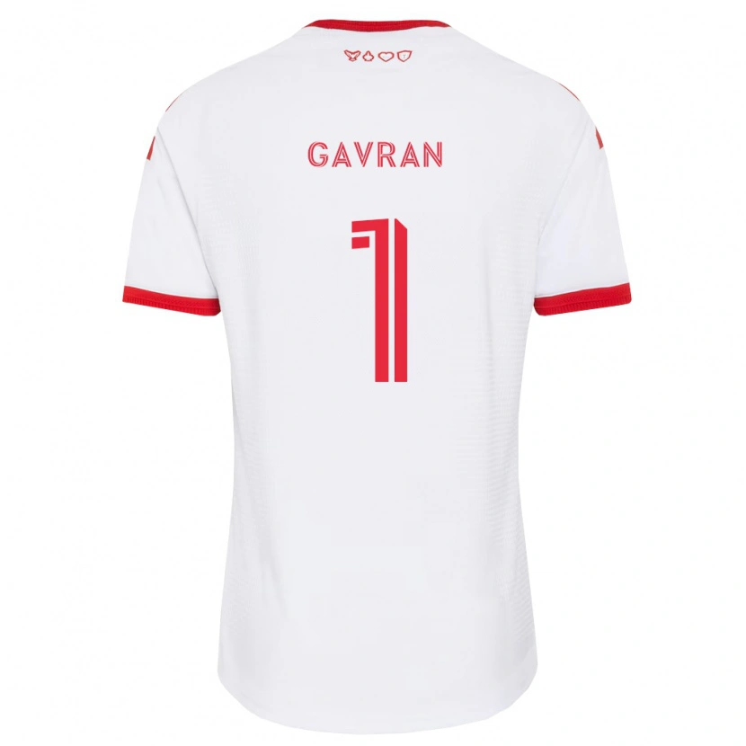 Danxen Mujer Camiseta Luka Gavran #1 Blanco Rojo Negro 2ª Equipación 2026/27 La Camisa México