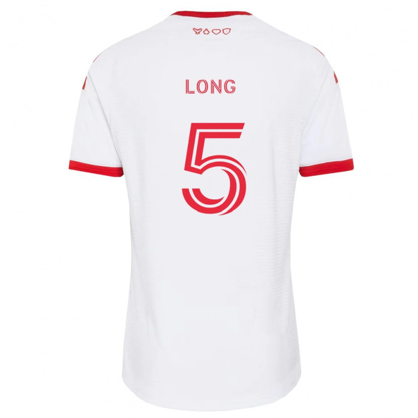 Danxen Mujer Camiseta Kevin Long #5 Blanco Rojo Negro 2ª Equipación 2026/27 La Camisa México