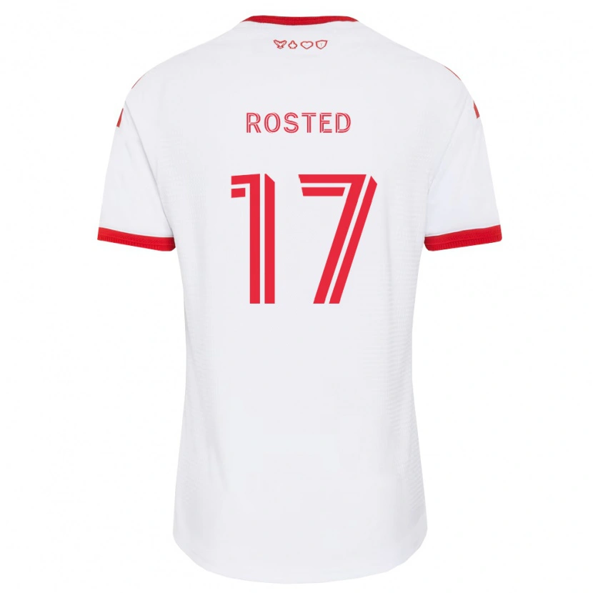 Danxen Mujer Camiseta Sigurd Rosted #17 Blanco Rojo Negro 2ª Equipación 2026/27 La Camisa México