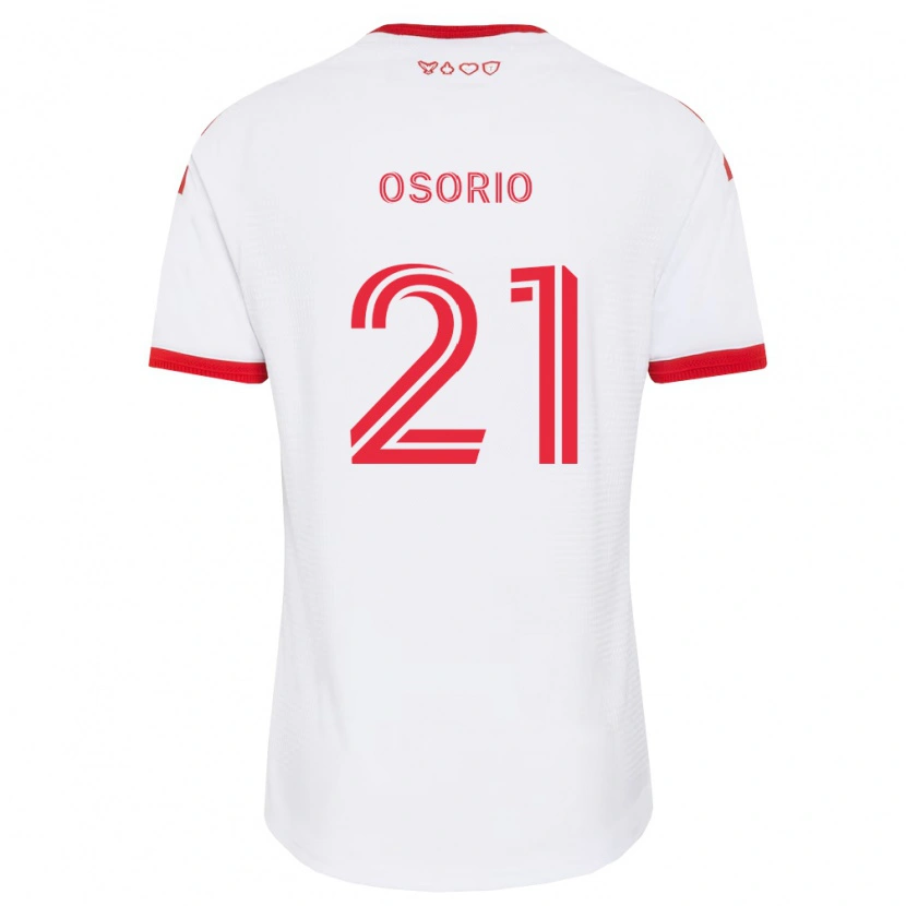 Danxen Mujer Camiseta Jonathan Osorio #21 Blanco Rojo Negro 2ª Equipación 2026/27 La Camisa México