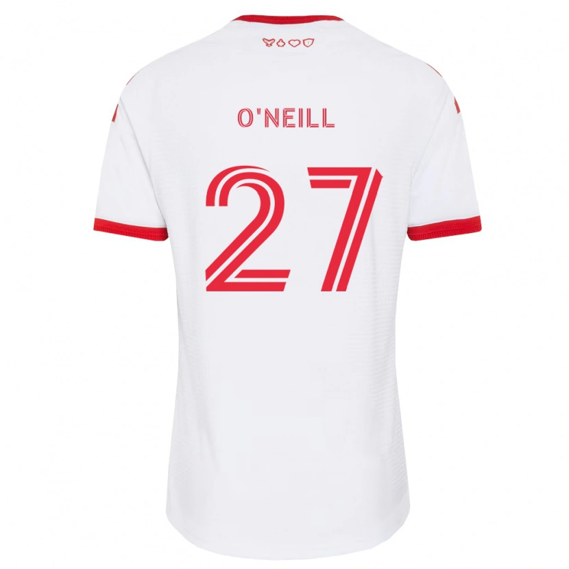 Danxen Mujer Camiseta Shane O'neill #27 Blanco Rojo Negro 2ª Equipación 2026/27 La Camisa México