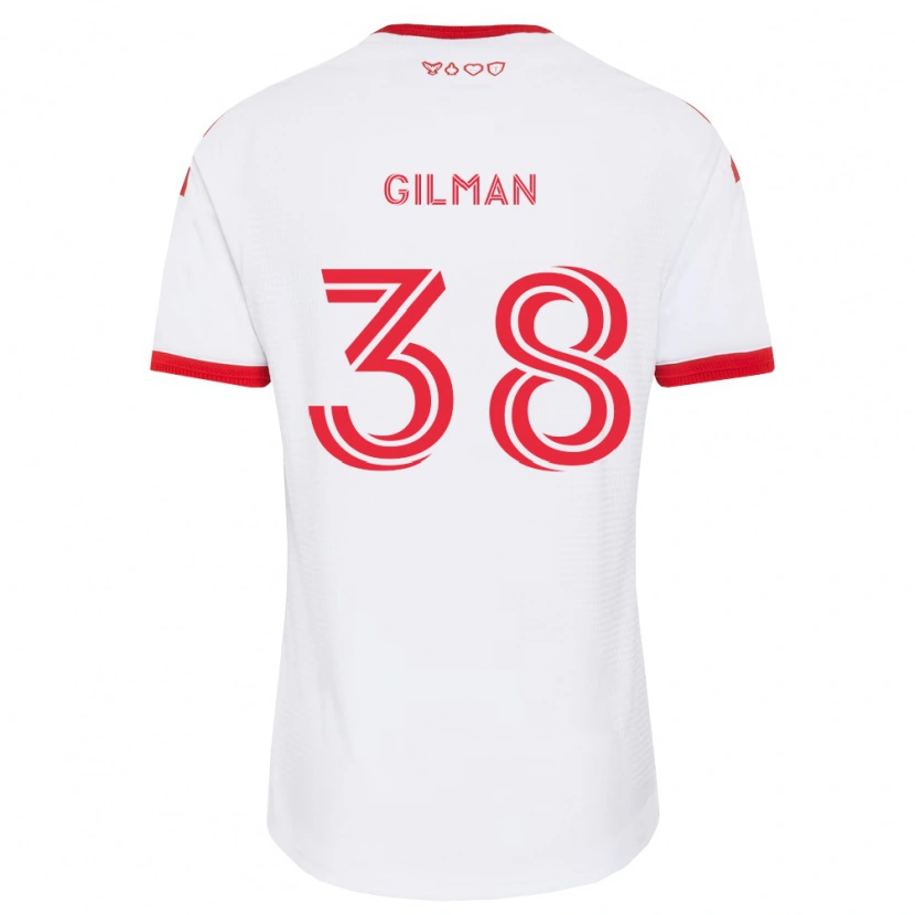 Danxen Mujer Camiseta Jackson Gilman #38 Blanco Rojo Negro 2ª Equipación 2026/27 La Camisa México