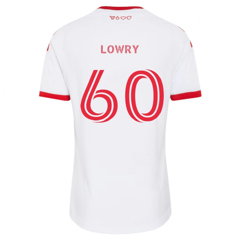 Danxen Mujer Camiseta Benjamin Lowry #60 Blanco Rojo Negro 2ª Equipación 2026/27 La Camisa México