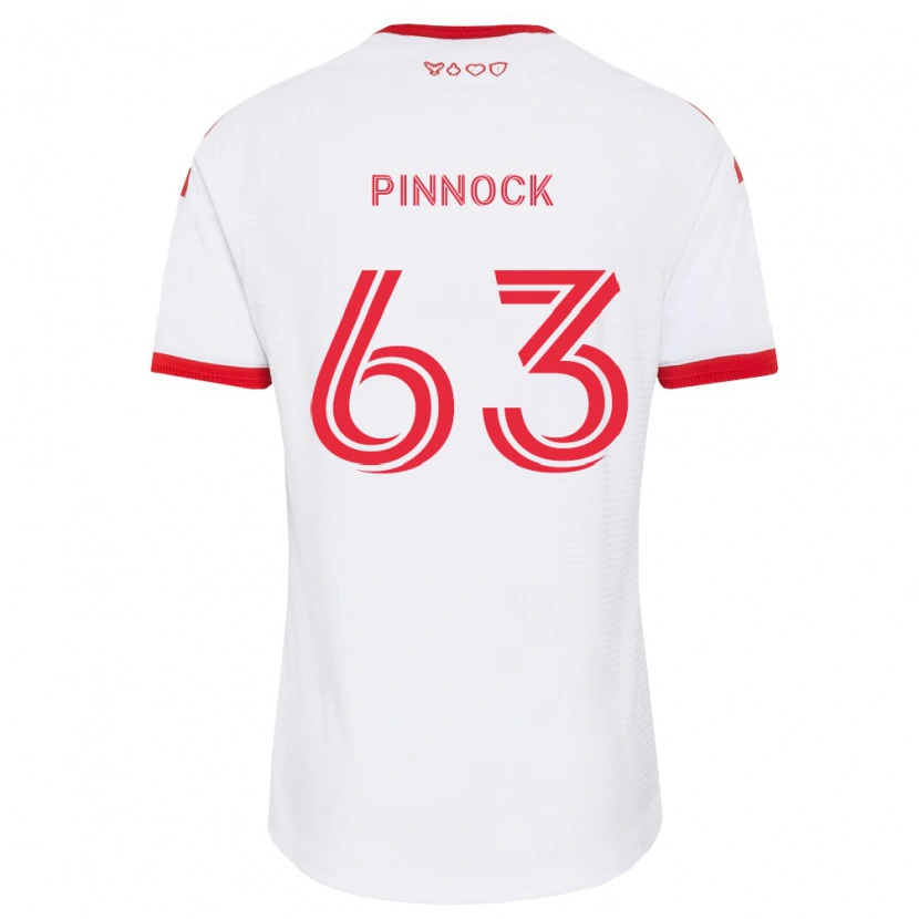 Danxen Mujer Camiseta Shyon Pinnock #63 Blanco Rojo Negro 2ª Equipación 2026/27 La Camisa México