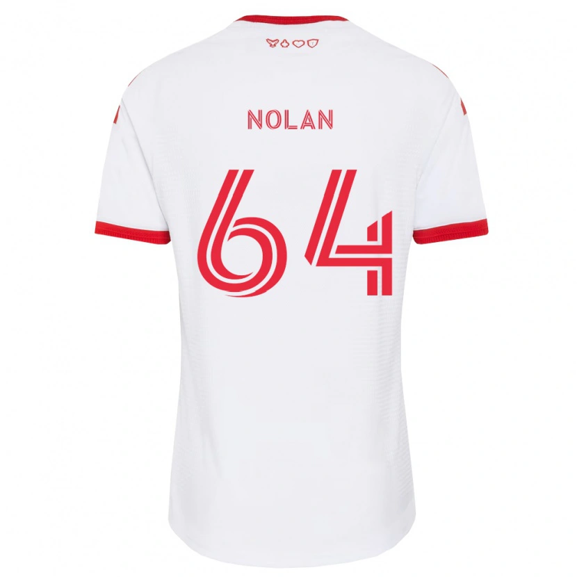 Danxen Mujer Camiseta Jahmarie Nolan #64 Blanco Rojo Negro 2ª Equipación 2026/27 La Camisa México