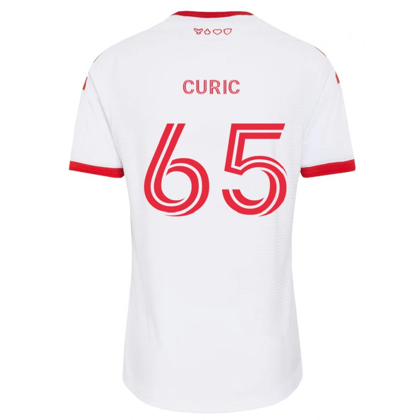 Danxen Mujer Camiseta Antony Curic #65 Blanco Rojo Negro 2ª Equipación 2026/27 La Camisa México