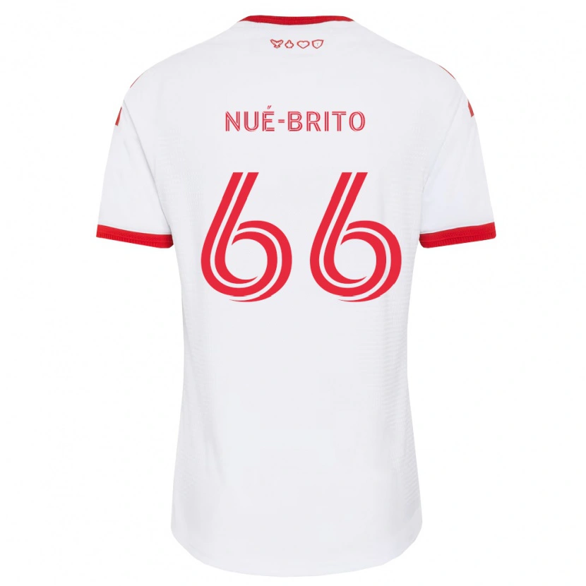 Danxen Mujer Camiseta Diego Nué-Brito #66 Blanco Rojo Negro 2ª Equipación 2026/27 La Camisa México