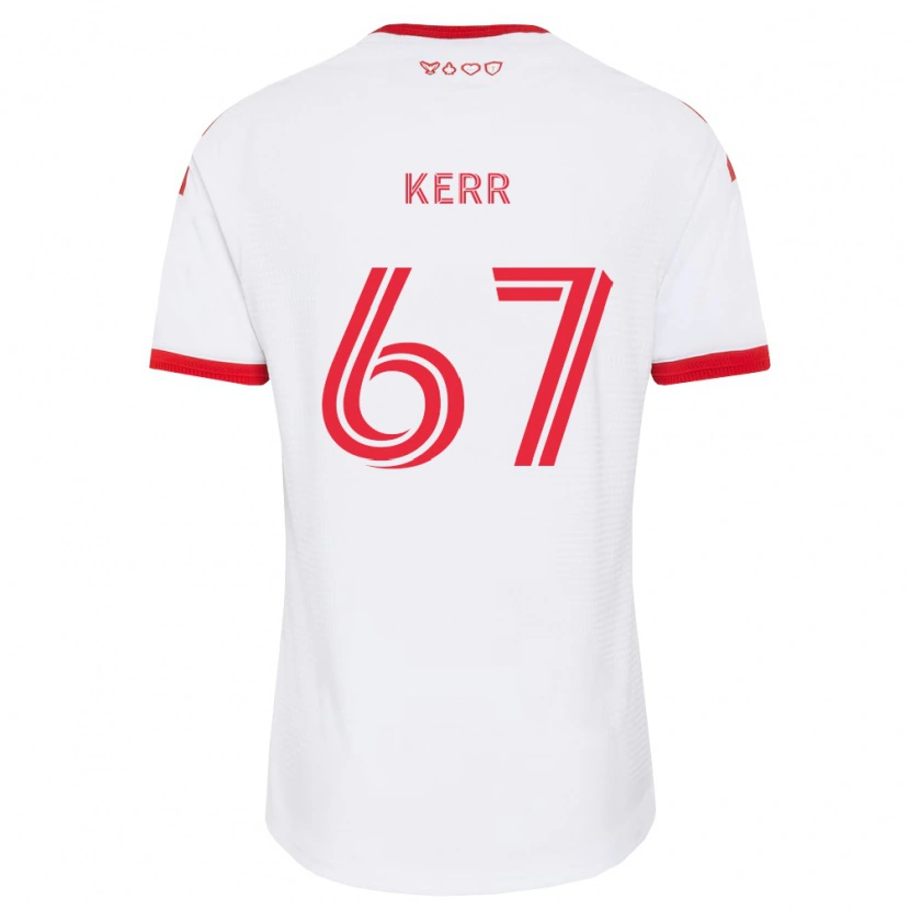 Danxen Mujer Camiseta Kervon Kerr #67 Blanco Rojo Negro 2ª Equipación 2026/27 La Camisa México