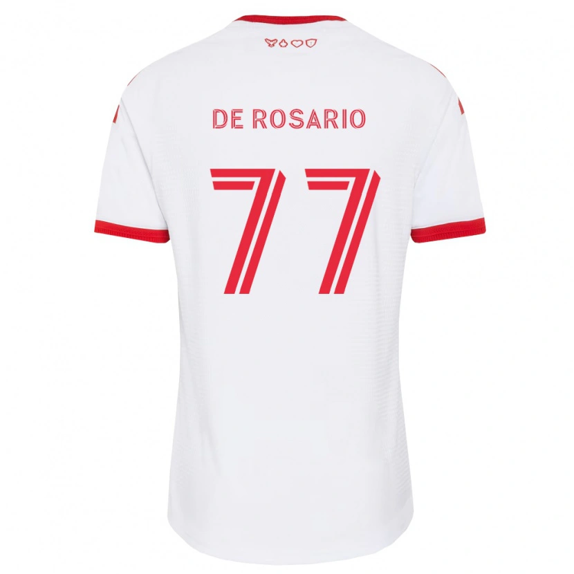 Danxen Mujer Camiseta Adisa De Rosario #77 Blanco Rojo Negro 2ª Equipación 2026/27 La Camisa México