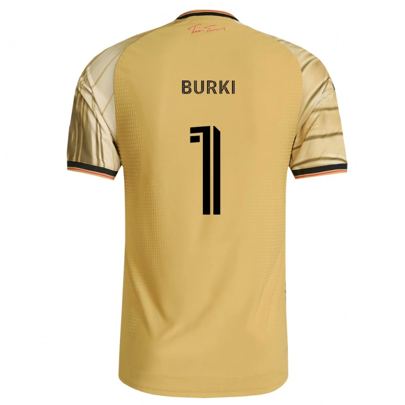 Danxen Mujer Camiseta Roman Bürki #1 Marrón Amarillo Negro 2ª Equipación 2026/27 La Camisa México