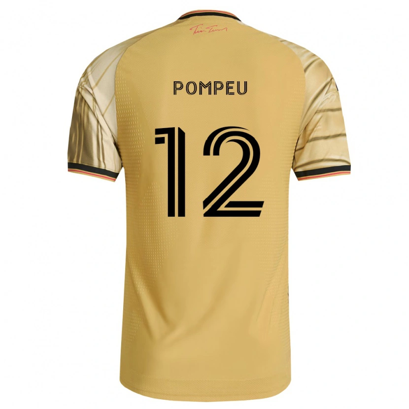 Danxen Mujer Camiseta Célio Pompeu #12 Marrón Amarillo Negro 2ª Equipación 2026/27 La Camisa México