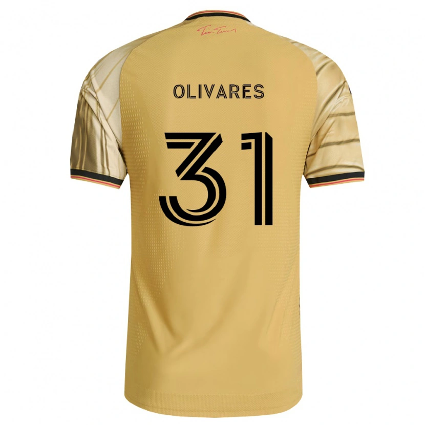 Danxen Mujer Camiseta Christian Olivares #31 Marrón Amarillo Negro 2ª Equipación 2026/27 La Camisa México