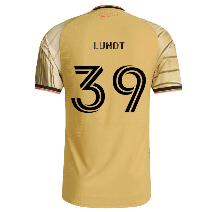 Danxen Mujer Camiseta Ben Lundt #39 Marrón Amarillo Negro 2ª Equipación 2026/27 La Camisa México