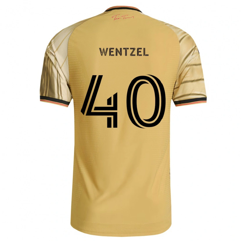 Danxen Mujer Camiseta Michael Wentzel #40 Marrón Amarillo Negro 2ª Equipación 2026/27 La Camisa México