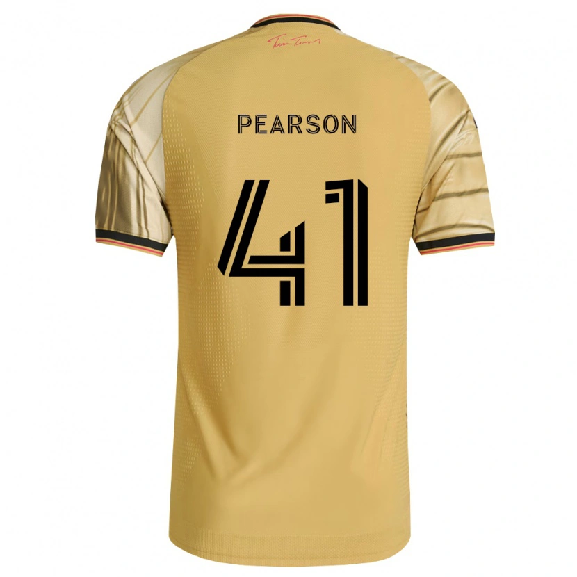 Danxen Mujer Camiseta Christopher Pearson #41 Marrón Amarillo Negro 2ª Equipación 2026/27 La Camisa México