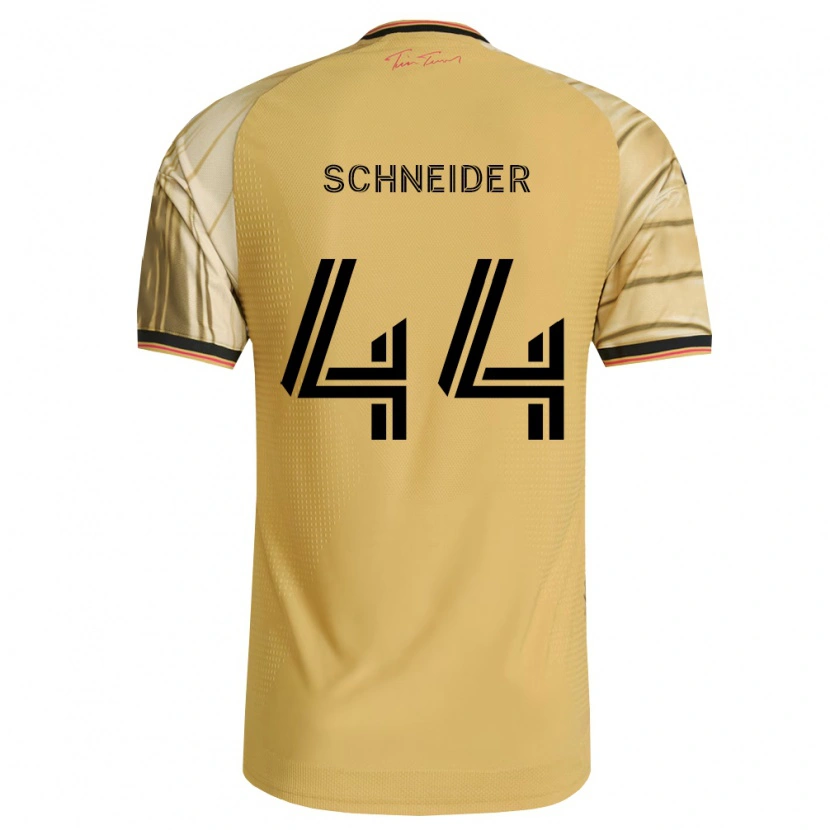 Danxen Mujer Camiseta Max Schneider #44 Marrón Amarillo Negro 2ª Equipación 2026/27 La Camisa México