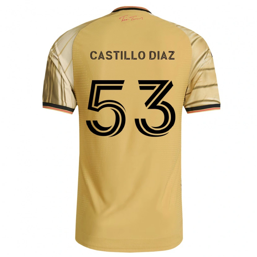 Danxen Mujer Camiseta Jesus Castillo Diaz #53 Marrón Amarillo Negro 2ª Equipación 2026/27 La Camisa México