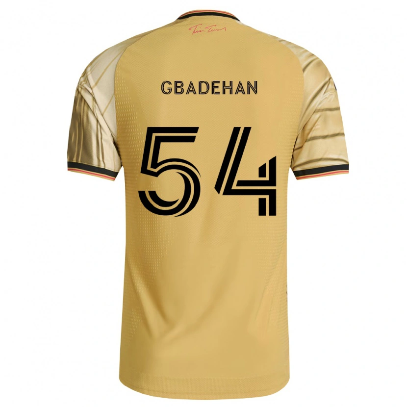 Danxen Mujer Camiseta Adeteye Gbadehan #54 Marrón Amarillo Negro 2ª Equipación 2026/27 La Camisa México