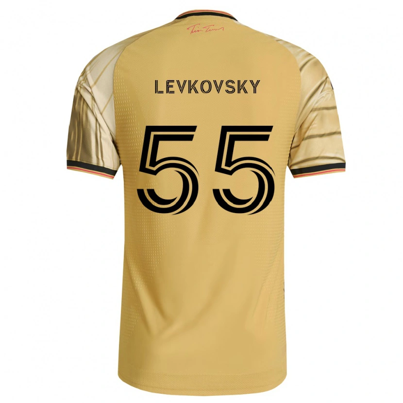 Danxen Mujer Camiseta Miroslav Levkovsky #55 Marrón Amarillo Negro 2ª Equipación 2026/27 La Camisa México