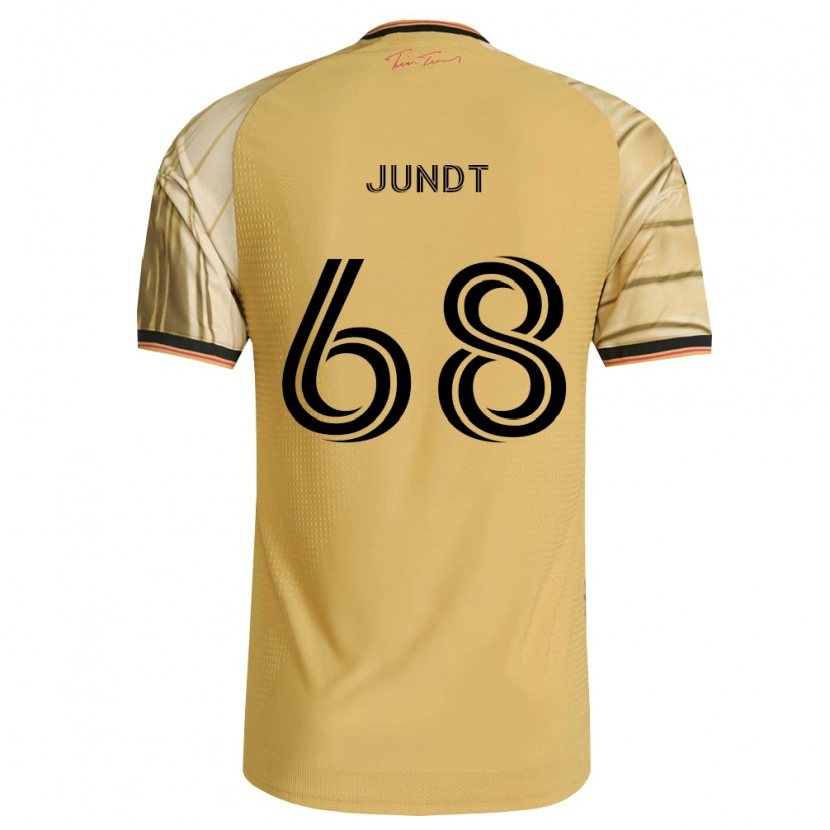 Danxen Mujer Camiseta Alexander Jundt #68 Marrón Amarillo Negro 2ª Equipación 2026/27 La Camisa México