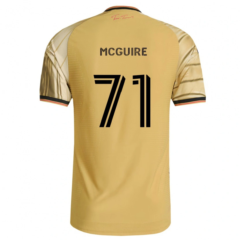 Danxen Mujer Camiseta Nolan Mcguire #71 Marrón Amarillo Negro 2ª Equipación 2026/27 La Camisa México