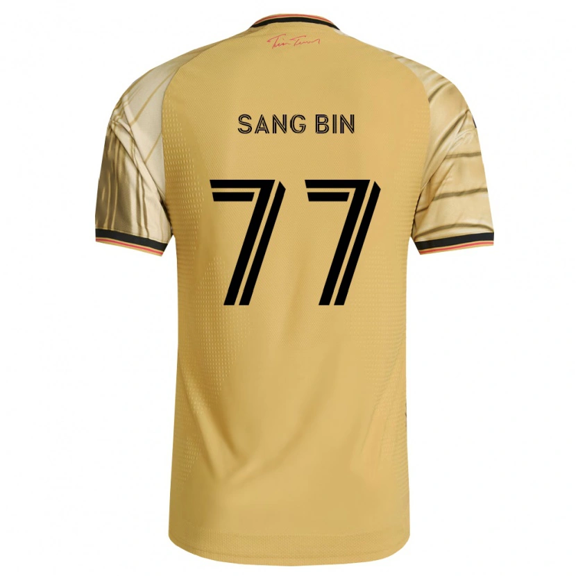 Danxen Mujer Camiseta Sang-Bin Jeong #77 Marrón Amarillo Negro 2ª Equipación 2026/27 La Camisa México