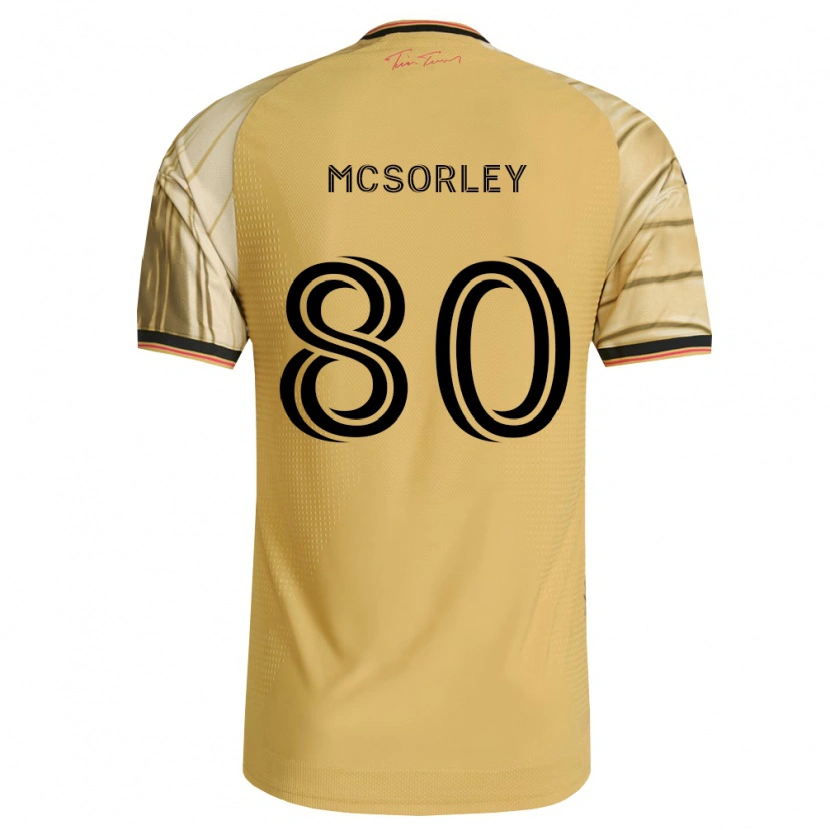 Danxen Mujer Camiseta Brendan Mcsorley #80 Marrón Amarillo Negro 2ª Equipación 2026/27 La Camisa México