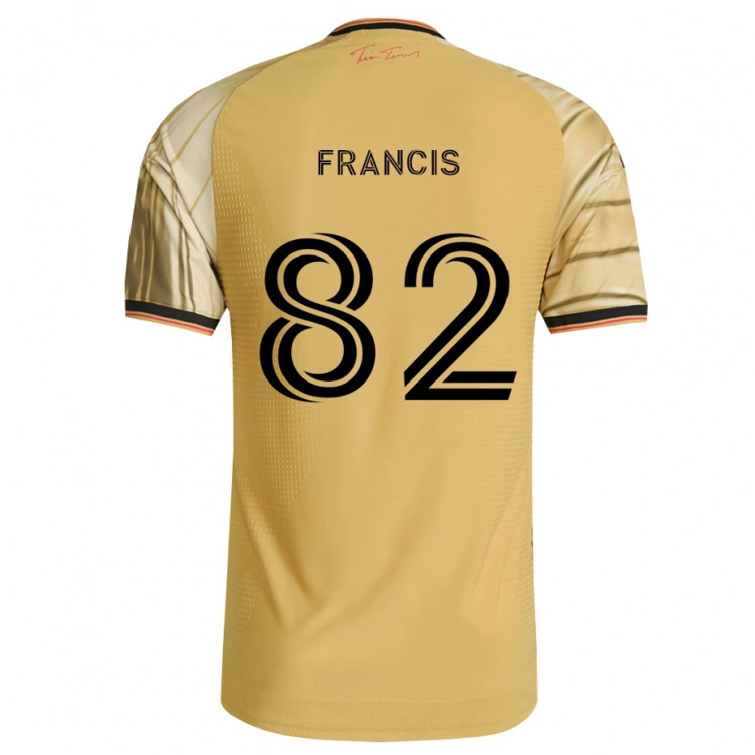 Danxen Mujer Camiseta Patrick Francis #82 Marrón Amarillo Negro 2ª Equipación 2026/27 La Camisa México