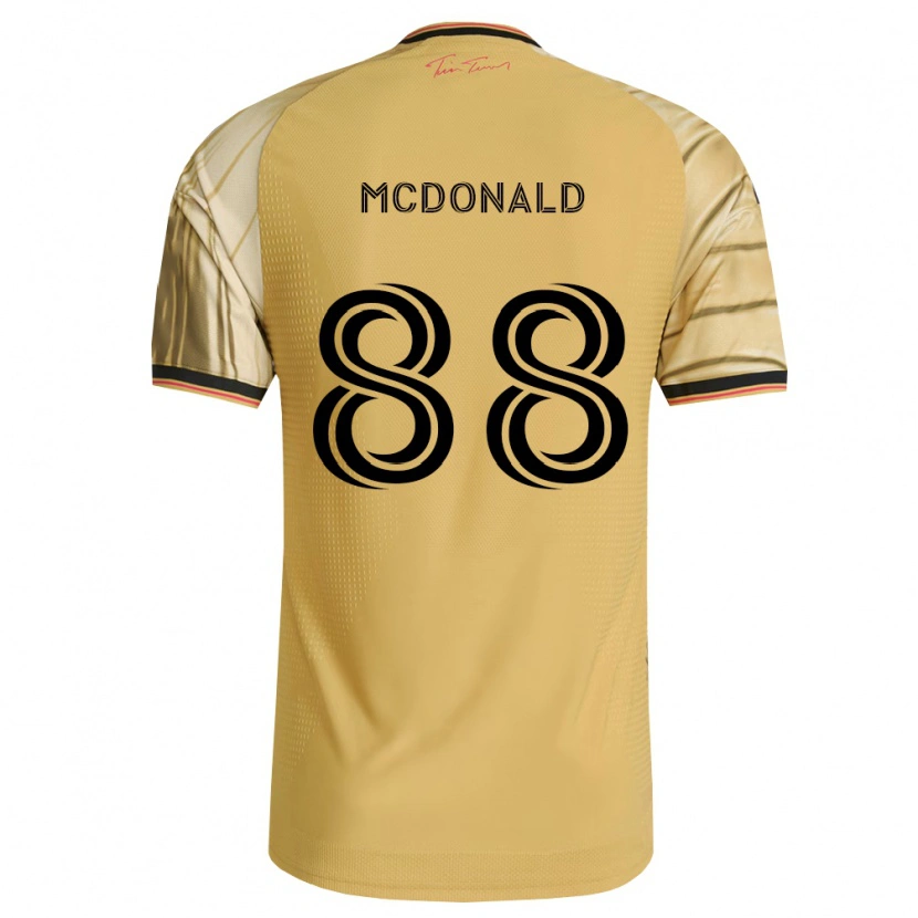 Danxen Mujer Camiseta Patrick Mcdonald #88 Marrón Amarillo Negro 2ª Equipación 2026/27 La Camisa México