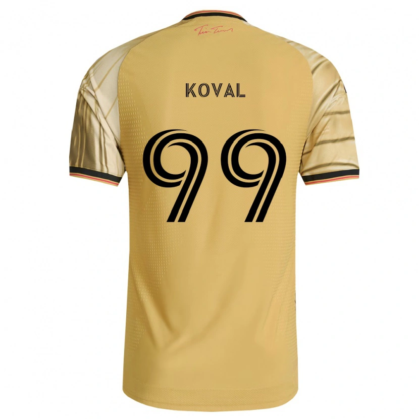 Danxen Mujer Camiseta Stanislav Koval #99 Marrón Amarillo Negro 2ª Equipación 2026/27 La Camisa México