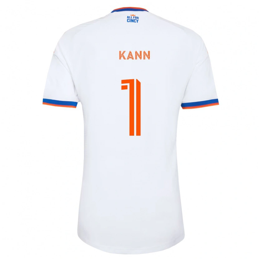 Danxen Mujer Camiseta Alec Kann #1 Blanco Azul Marino Naranja 2ª Equipación 2026/27 La Camisa México