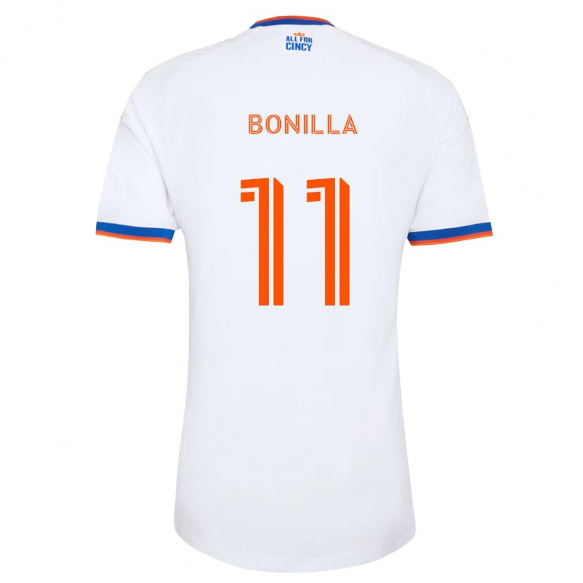 Danxen Mujer Camiseta Jarell Bonilla #11 Blanco Azul Marino Naranja 2ª Equipación 2026/27 La Camisa México