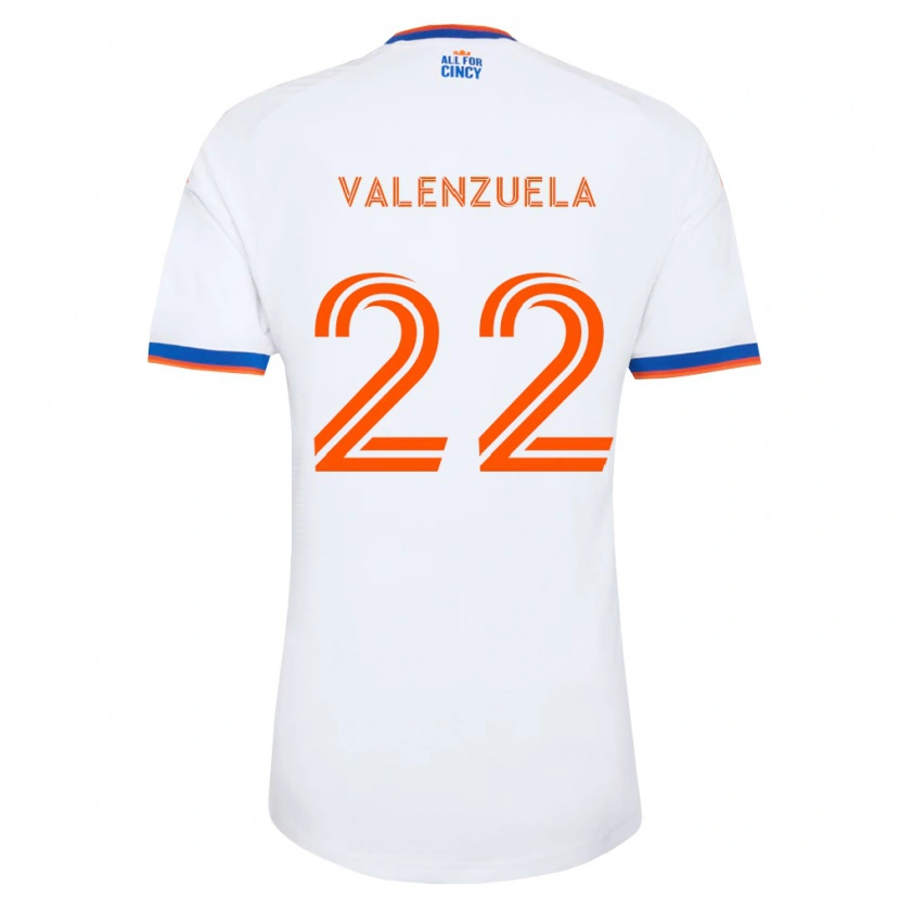 Danxen Mujer Camiseta Gerardo Valenzuela #22 Blanco Azul Marino Naranja 2ª Equipación 2026/27 La Camisa México