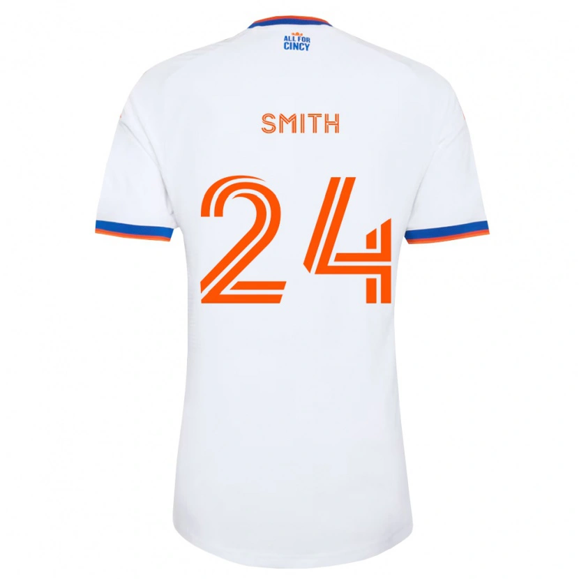 Danxen Mujer Camiseta Kyle Smith #24 Blanco Azul Marino Naranja 2ª Equipación 2026/27 La Camisa México