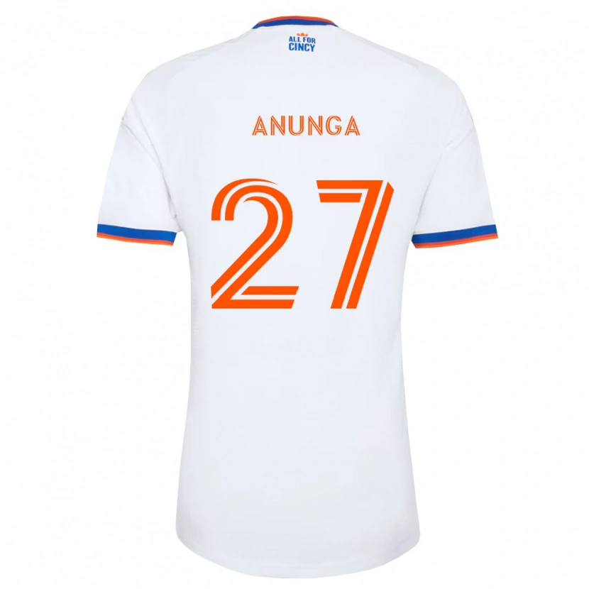 Danxen Mujer Camiseta Tah Anunga #27 Blanco Azul Marino Naranja 2ª Equipación 2026/27 La Camisa México