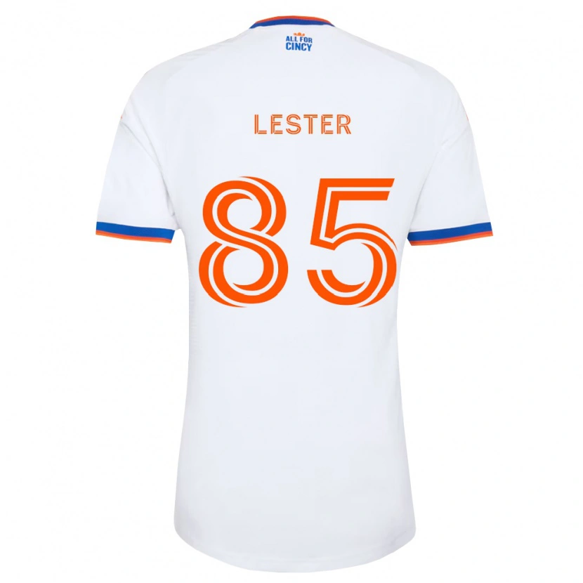 Danxen Mujer Camiseta Dominick Lester #85 Blanco Azul Marino Naranja 2ª Equipación 2026/27 La Camisa México