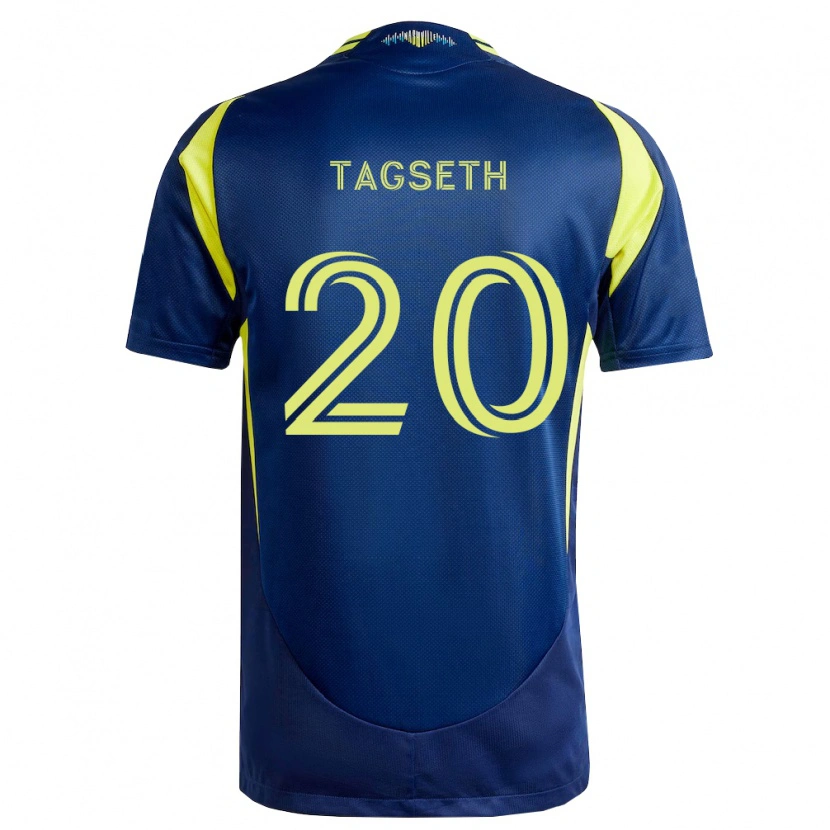 Danxen Mujer Camiseta Edvard Tagseth #20 Amarillo Azul Marino 2ª Equipación 2026/27 La Camisa México
