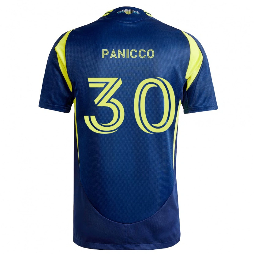 Danxen Mujer Camiseta Elliot Panicco #30 Amarillo Azul Marino 2ª Equipación 2026/27 La Camisa México