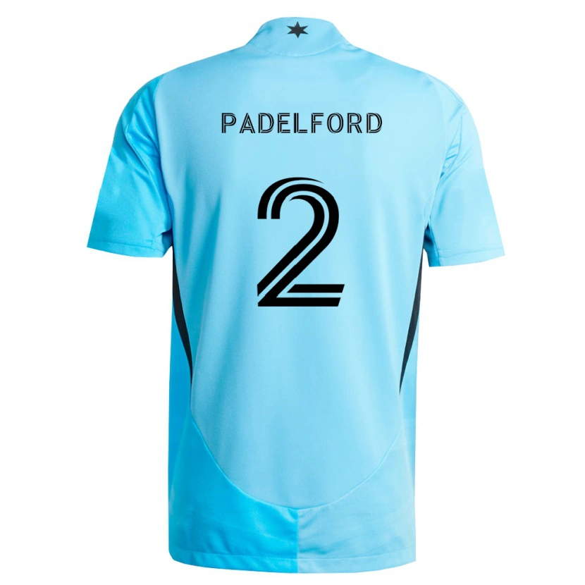 Danxen Mujer Camiseta Devin Padelford #2 Azul Claro Negro 2ª Equipación 2026/27 La Camisa México