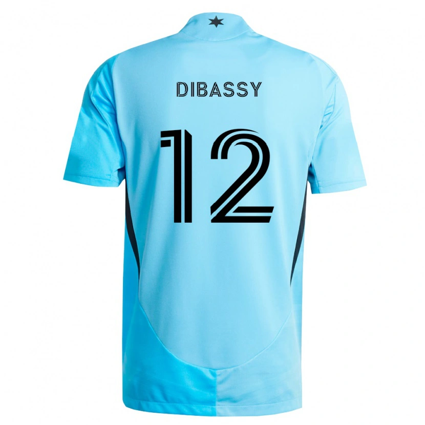 Danxen Mujer Camiseta Bakaye Dibassy #12 Azul Claro Negro 2ª Equipación 2026/27 La Camisa México