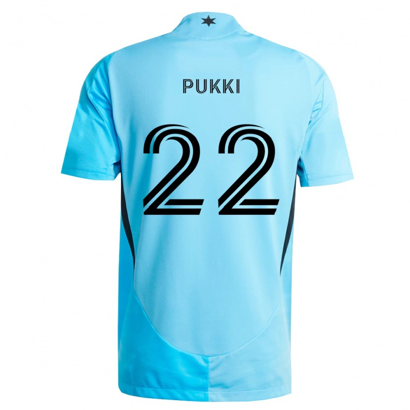 Danxen Mujer Camiseta Teemu Pukki #22 Azul Claro Negro 2ª Equipación 2026/27 La Camisa México