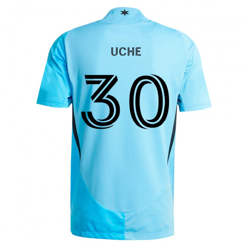 Danxen Mujer Camiseta Cc Uche #30 Azul Claro Negro 2ª Equipación 2026/27 La Camisa México