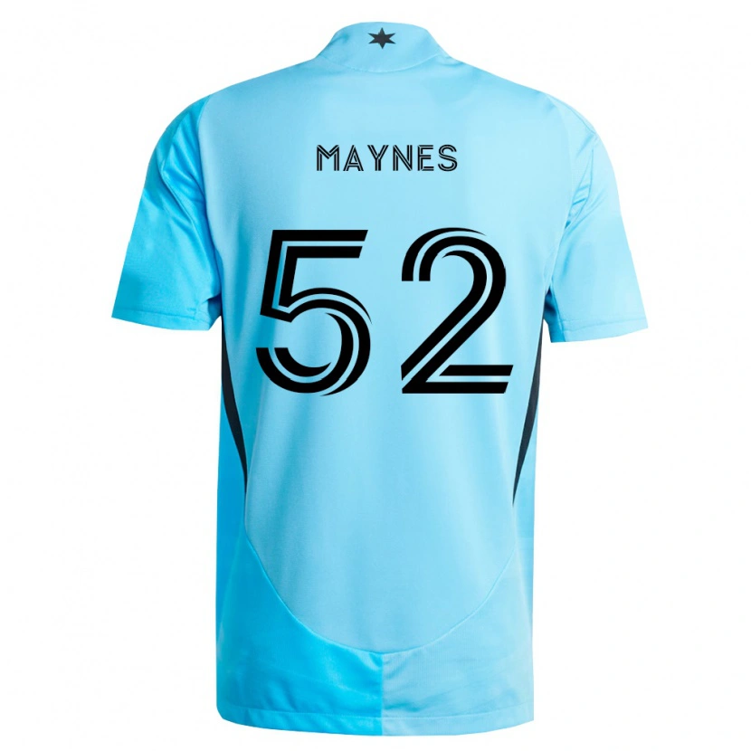 Danxen Mujer Camiseta Sullivan Maynes #52 Azul Claro Negro 2ª Equipación 2026/27 La Camisa México