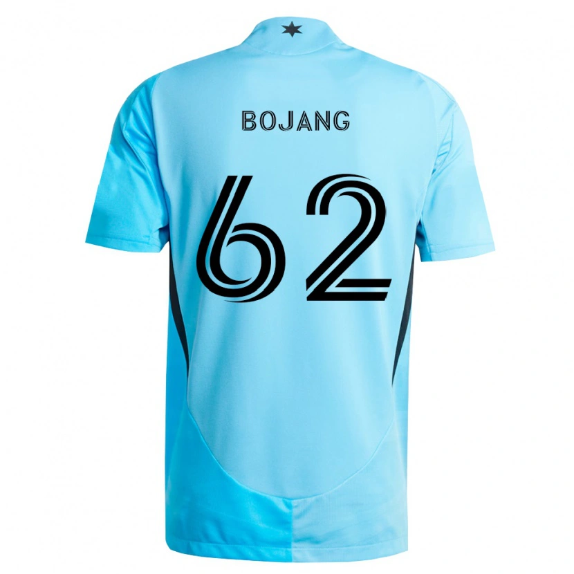 Danxen Mujer Camiseta Mohammad Bojang #62 Azul Claro Negro 2ª Equipación 2026/27 La Camisa México