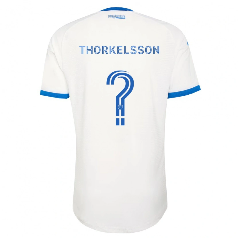 Danxen Mujer Camiseta Róbert Orri Thorkelsson #0 Azul Cielo Blanco 2ª Equipación 2026/27 La Camisa México