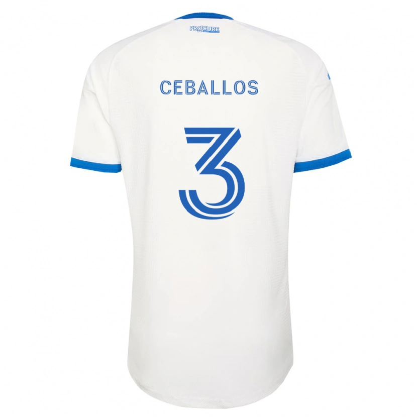 Danxen Mujer Camiseta Brayan Ceballos #3 Azul Cielo Blanco 2ª Equipación 2026/27 La Camisa México
